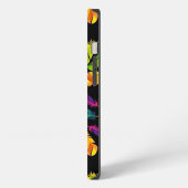 Abstract colorful feather explosion iPhoneケース (左側面)