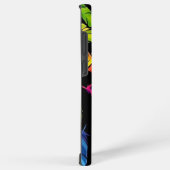 Abstract colorful feather explosion samsung galaxyケース (右側面)