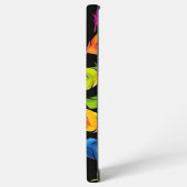 Abstract colorful feather explosion samsung galaxyケース (左側面)