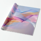 Abstract Colorful Flowing Ribbons ラッピングペーパー (アンロールド)