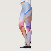 Abstract Colorful Flowing Ribbons レギンス (左)