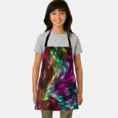 Abstract Colorful Fur Background-24605 エプロン (インサイチュ)