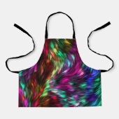 Abstract Colorful Fur Background-24605 エプロン (正面)