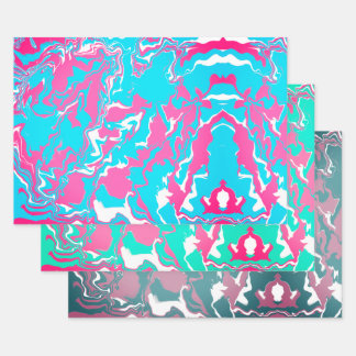 Abstract colorful Merge ラッピングペーパーシート