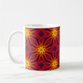 Abstract Colorful Pattern コーヒーマグカップ (左)
