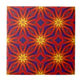 Abstract Colorful Pattern タイル (正面)