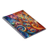 Abstract Colorful Pattern ノートブック (右側)