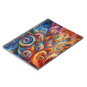 Abstract Colorful Pattern ノートブック (左側)