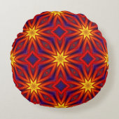 Abstract Colorful Pattern ラウンドクッション (正面)