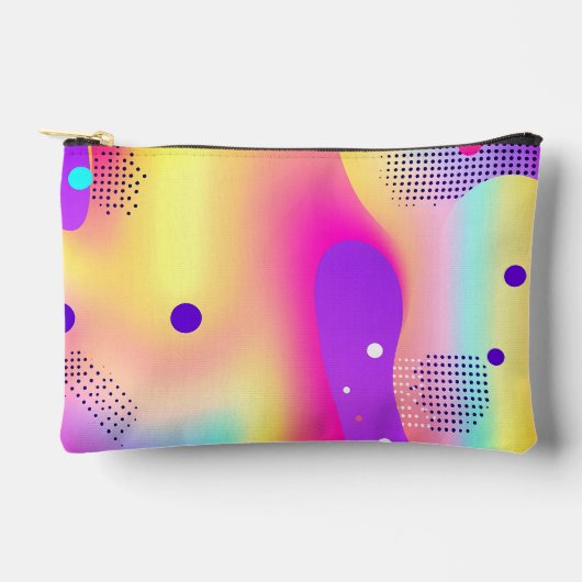 Abstract Colorful Pop Art Gradient  アクセサリーポーチ (正面)