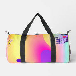 Abstract Colorful Pop Art Gradient  ダッフルバッグ