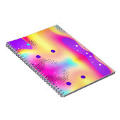Abstract Colorful Pop Art Gradient  ノートブック (右側)