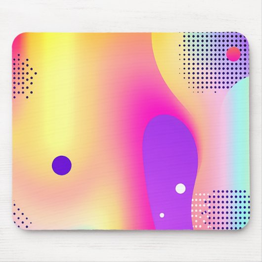Abstract Colorful Pop Art Gradient  マウスパッド (正面)