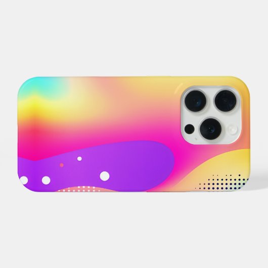 Abstract Colorful Pop Art Gradient Mug iPhoneケース (裏面横)