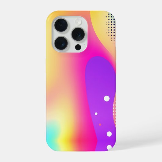 Abstract Colorful Pop Art Gradient Mug iPhoneケース (裏面)