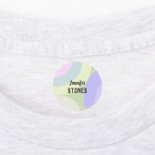 Abstract colorful shapes employee ラベル (貼付)