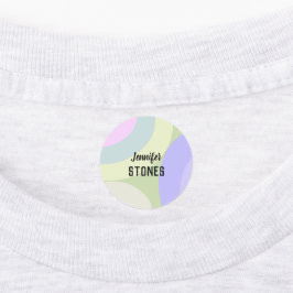 Abstract colorful shapes employee ラベル