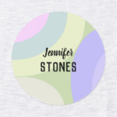 Abstract colorful shapes employee ラベル (デザイン2)