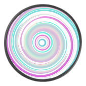 Abstract Colorful Swirl アイスホッケーパック (正面)