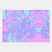 Abstract colorful swirls  ラッピングペーパーシート (正面)