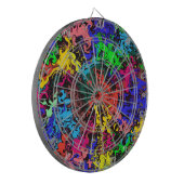 Abstract Colorful Twirly /  ダーツボード (正面左)