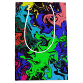 Abstract Colorful Twirly /  ミディアムペーパーバッグ (正面)