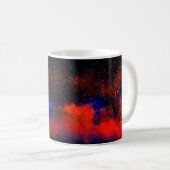 Abstract Colorful watercolor painting background, コーヒーマグカップ (正面右)