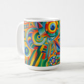 Abstract colors コーヒーマグカップ (正面左)