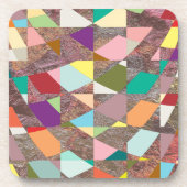 Abstract Colors Glitter コースター (正面)