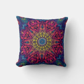 Abstract Colour Combination Throw Pillow クッション (正面)