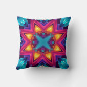 Abstract Colour Combination Throw Pillow クッション (裏面)