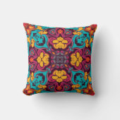 Abstract Colour Combination Throw Pillow クッション (正面)