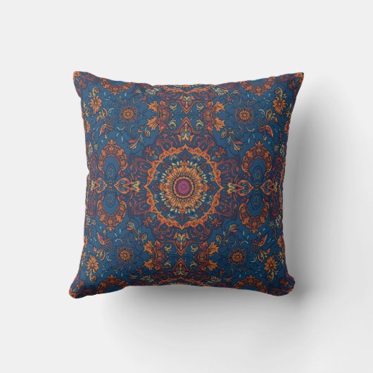 Abstract Colour Combination Throw Pillow クッション (裏面)