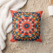 Abstract Colour Combination Throw Pillow クッション (ブランケット)