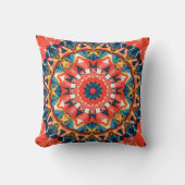 Abstract Colour Combination Throw Pillow クッション (正面)
