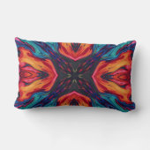 Abstract Colour Combination Throw Pillow ランバークッション (裏面)