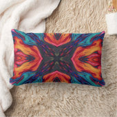 Abstract Colour Combination Throw Pillow ランバークッション (ブランケット)