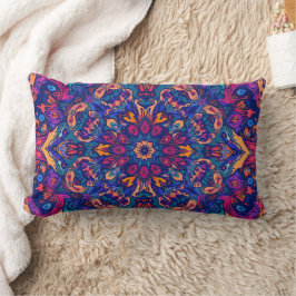 Abstract Colour Combination Throw Pillow ランバークッション