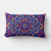 Abstract Colour Combination Throw Pillow ランバークッション (正面)