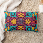 Abstract Colour Combination Throw Pillow ランバークッション (ブランケット)