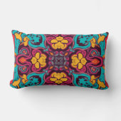 Abstract Colour Combination Throw Pillow ランバークッション (正面)