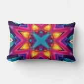 Abstract Colour Combination Throw Pillow ランバークッション (正面)