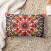 Abstract Colour Combination Throw Pillow ランバークッション (ブランケット)