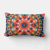 Abstract Colour Combination Throw Pillow ランバークッション (正面)