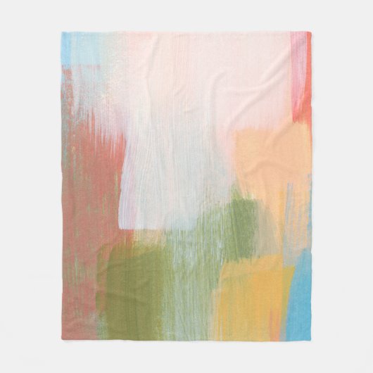 Abstract colourful design. Versatile artistic. Bru フリースブランケット (正面)