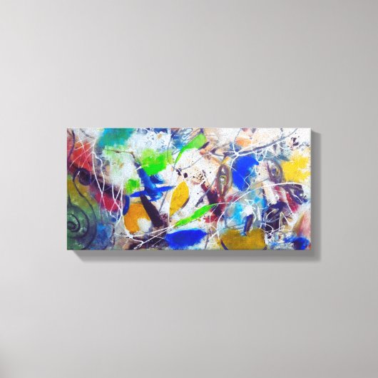 Abstract Colours Canvas  キャンバスプリント (正面)