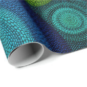 Abstract concentric circles in vibrant multicolor  ラッピングペーパー (ロールコーナー)