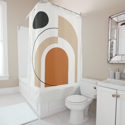 Abstract Contemporary  シャワーカーテン (インサイチュ)