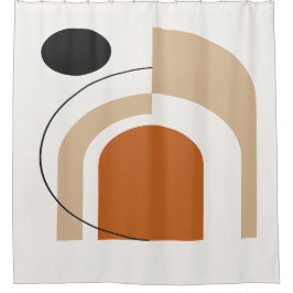 Abstract Contemporary  シャワーカーテン