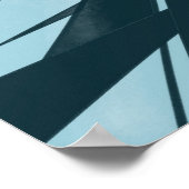 Abstract contemporary  minimalist unique geometry ポスター (角)